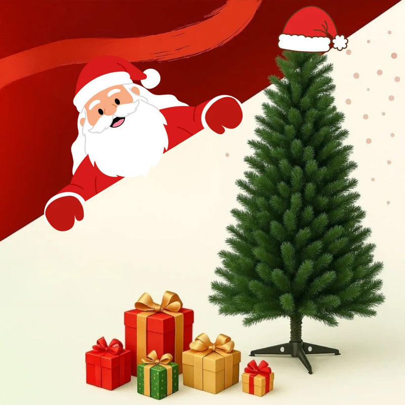 Árvore de Natal Tradicional com Base Reforçada para Decoração de Natal