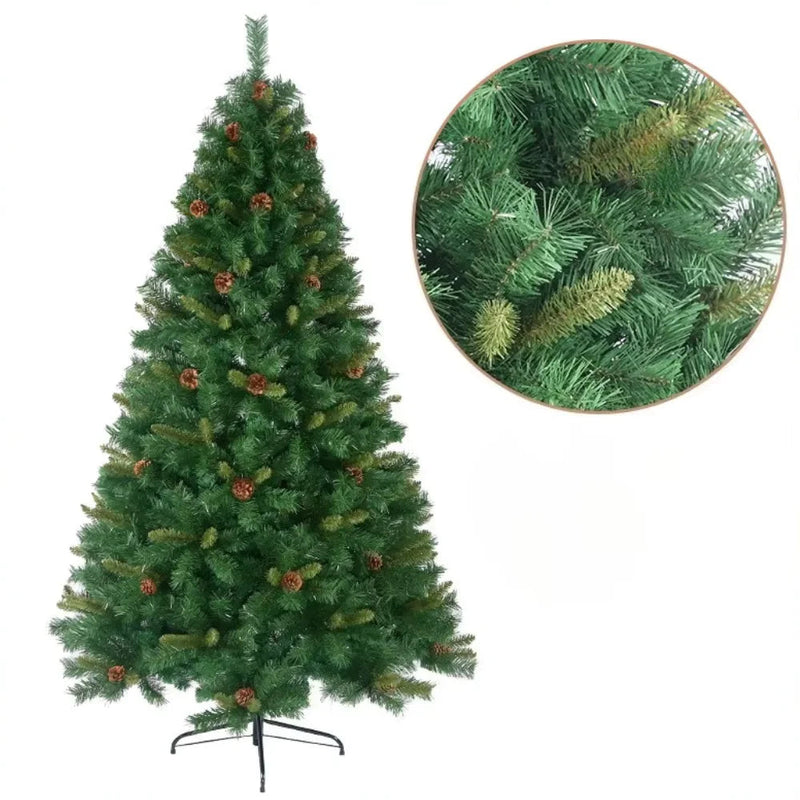 Árvore de Natal Tradicional com Base Reforçada para Decoração de Natal