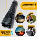 Lanterna Super Potente T9 P50 Tática Recarregável USB