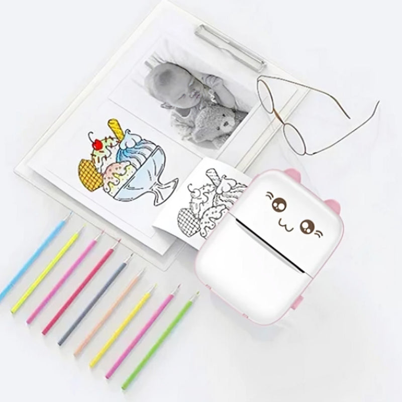 Mini Impressora Térmica Sem Fio Portátil